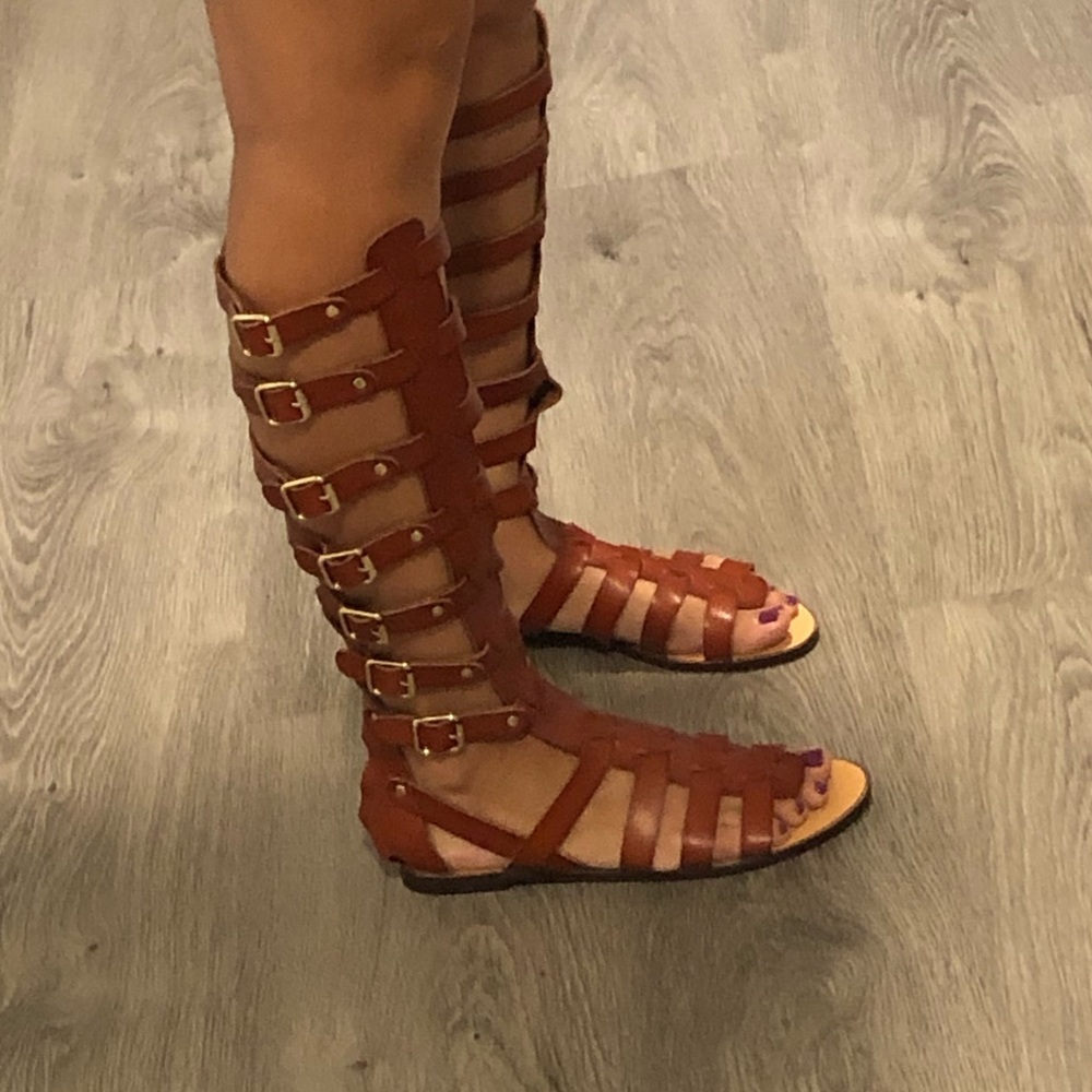Camel Tan Gladiator Sandals
